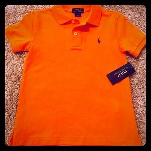 Orange Ralph Lauren Polo Boys Youth Size 5